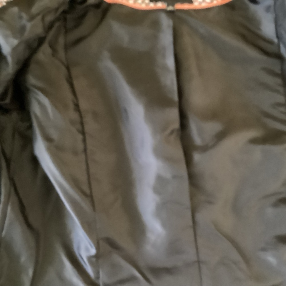 Talbots Women’s Black/White/Orange Tweed Hook & Eye Closure Blazer.  Size 10 - Picture 7 of 11